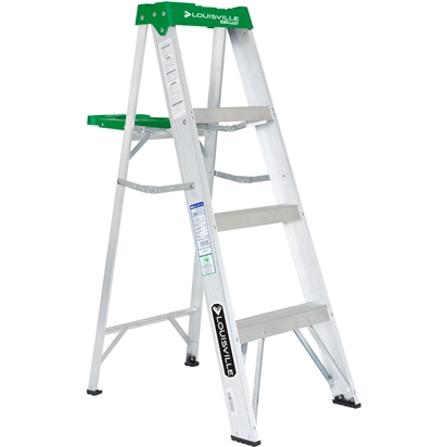 Louisville AS4000 Aluminum Step Ladder / A-Type Ladder (225 lbs) - KHM Megatools Corp. Louisville AS4000 Aluminum Step Ladder / A-Type Ladder (225 lbs) - KHM Megatools Corp.